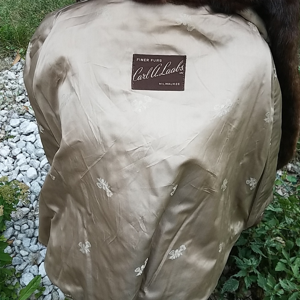 1950s vintage mink batwing jacket - Picture 4 of 4
